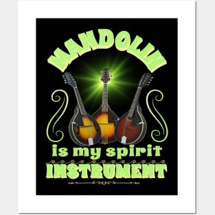 Music instruments are my spirit, mandolin. Posters and Art